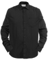 BAMBOO LONG SLEEVE BUTTON UP BLACK 2.0 - MENS